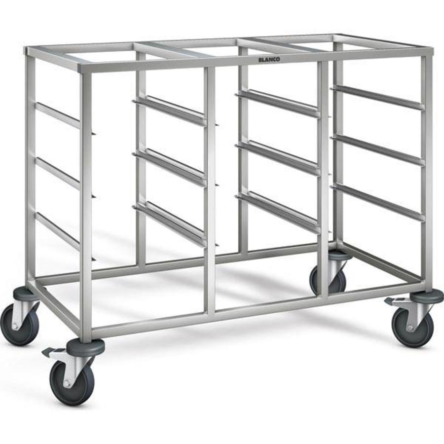 Chariot à étagères en acier inoxydable | 12 x 1/1 GN | 116,5x62,5x90 cm