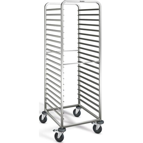  B.PRO Chariot à étagères en acier inoxydable | 20 x GN 2/1 | 66,2x73,3x180 cm 