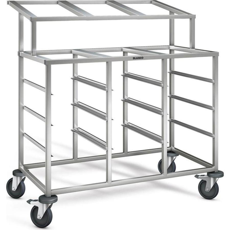 Stainless Steel Regaalwagen | 15 x 1/1 GN | 116.5x62.5x120cm