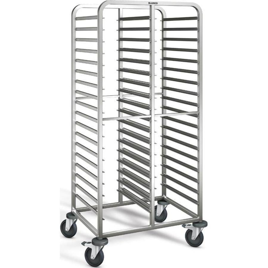 Chariot à étagères en acier inoxydable | Deux pièces | 36 x 1/1 GN | 82x61,3x164,5 cm