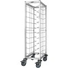 B.PRO RVS Dienbladenwagen | 10 dienbladen | 54x63,5x167,8 cm