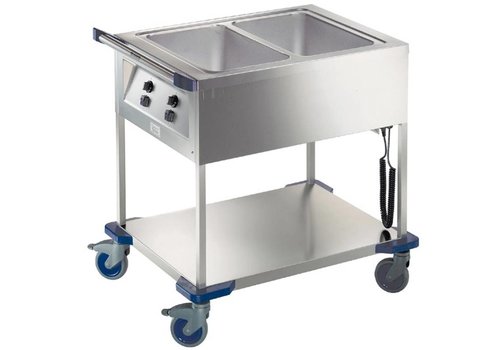  B.PRO Chariot bain-marie | 2 x 1/1 GN 
