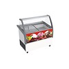 HorecaTraders Scoop ice cream display case | 120x86x126cm