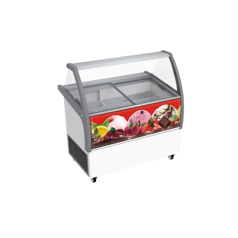 Scoop ice cream display case | 120x86x126cm