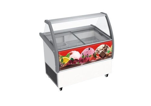  HorecaTraders Scoop ice cream display case | 145x85x (h) 125 cm 