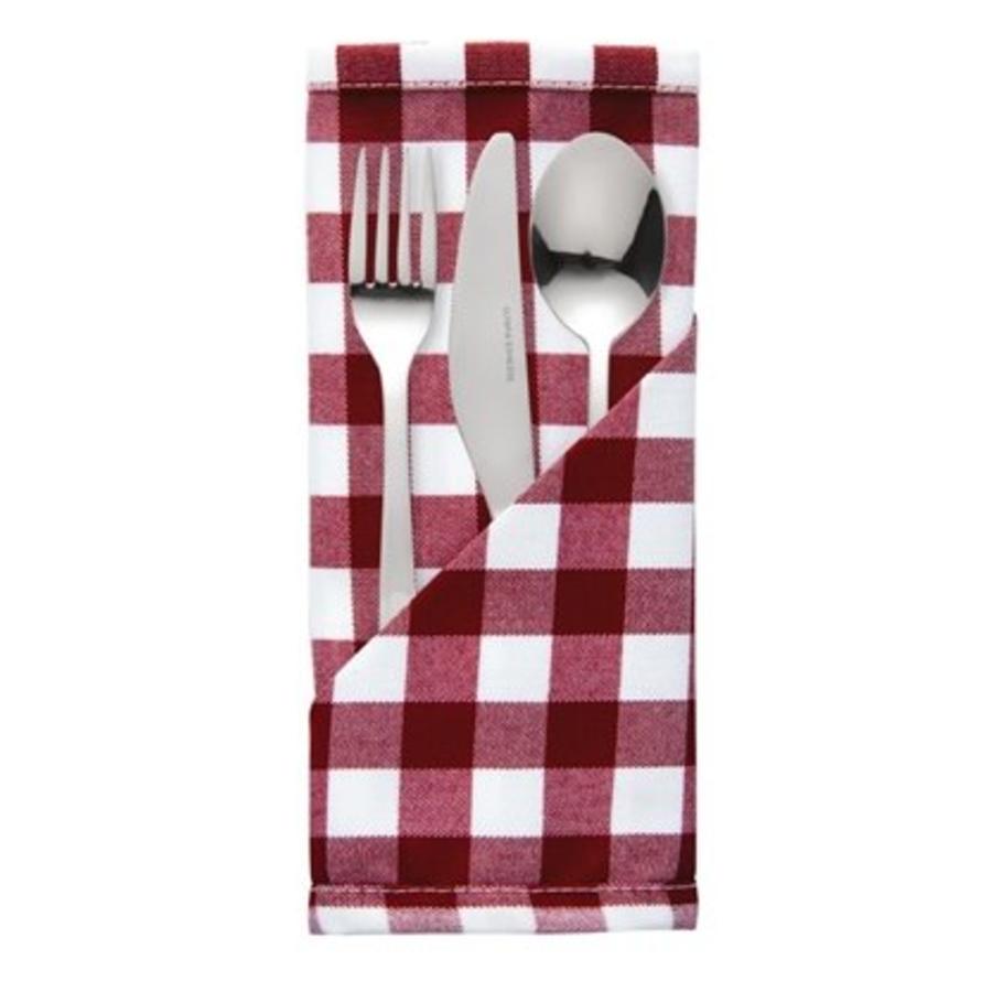 Napkin Red-White | 46 x 46 cm (10 pieces)