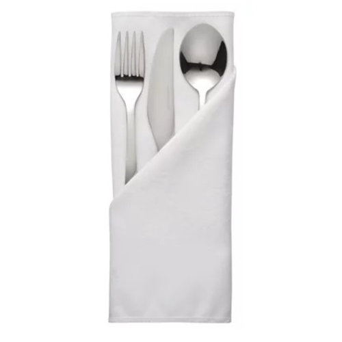  HorecaTraders Napkin Polyester | 56 x 56cm | White, Bordeaux, Blue 