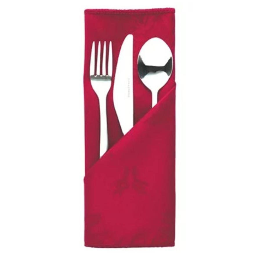 Serviette Polyester | 3 Farben (Weiß, Burgund, Blau) | 10 Stück | 56 x 56cm