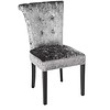 Bolero Velvet Dining Chair Gray | 2 pieces