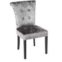 Velvet Dining Chair Gray | 2 pieces