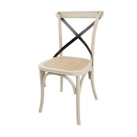 Chaise en bois | Dossier croisé inclus (2 pièces)