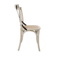 Chaise en bois | Dossier croisé inclus (2 pièces)