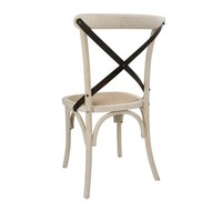 Chaise en bois | Dossier croisé inclus (2 pièces)