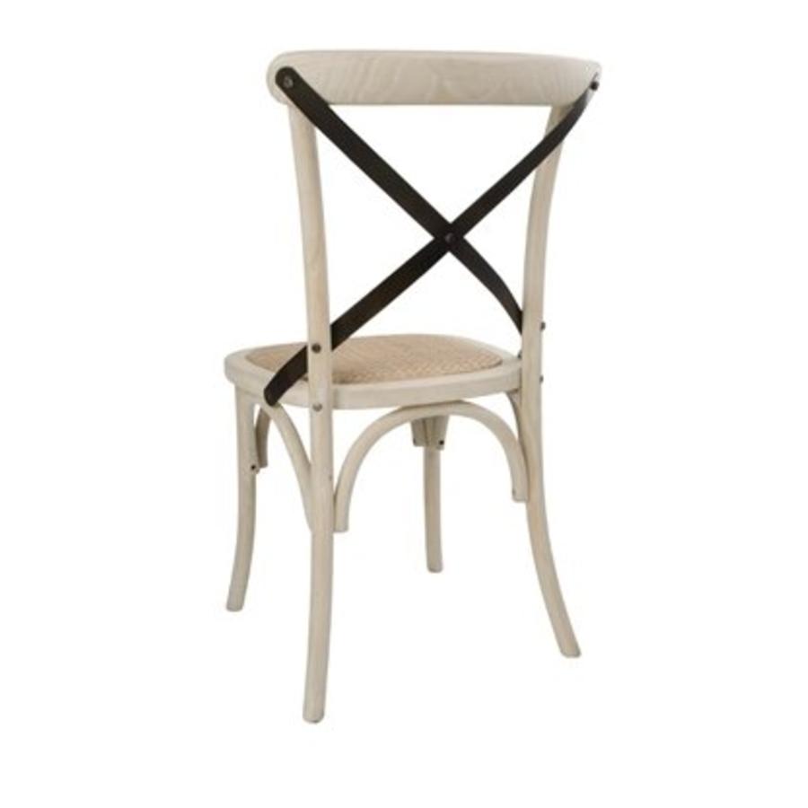 Chaise en bois | Dossier croisé inclus (2 pièces)