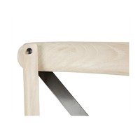 Chaise en bois | Dossier croisé inclus (2 pièces)