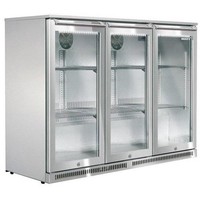 Edelstahl-Barkühlschrank für draußen | 285 Liter