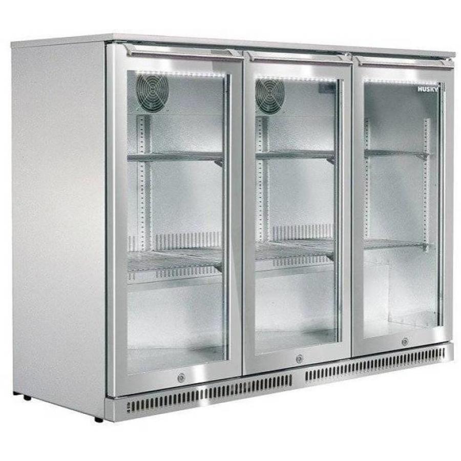 Edelstahl-Barkühlschrank für draußen | 285 Liter