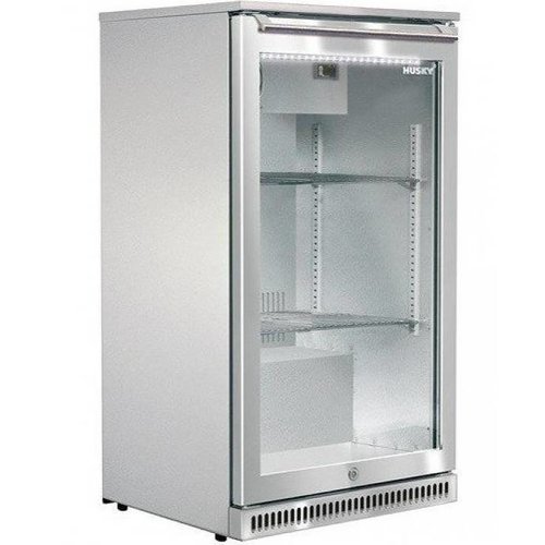  Husky Réfrigérateur de bar en acier inoxydable | 50x56x84 cm | 102L | Sans givre 