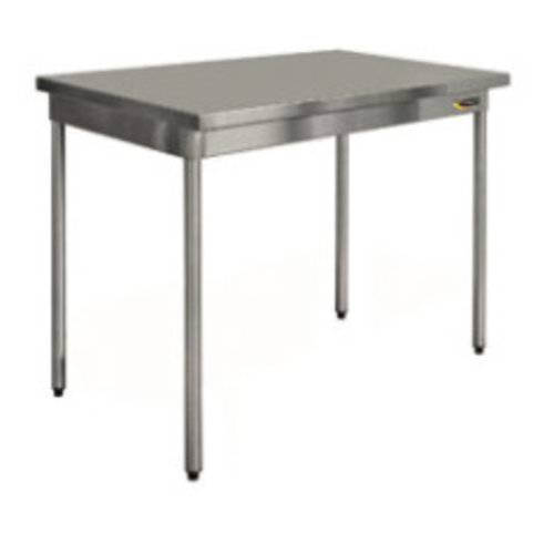  HorecaTraders RVS Tafel op poten | 60 cm diep | 7 formaten 