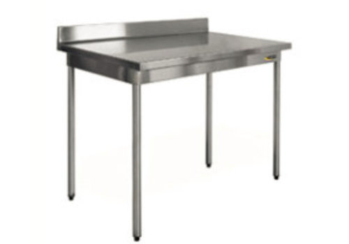  Gastro-M Table de travail en acier inoxydable sur pieds | 70 cm de profondeur | 8 tailles 
