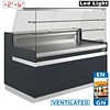 HorecaTraders Refrigerated counter ventilated with high window | 6 formats |