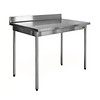 Gastro-M Stainless Steel Work Table on Legs with Splashback | Dismountable | 8 sizes