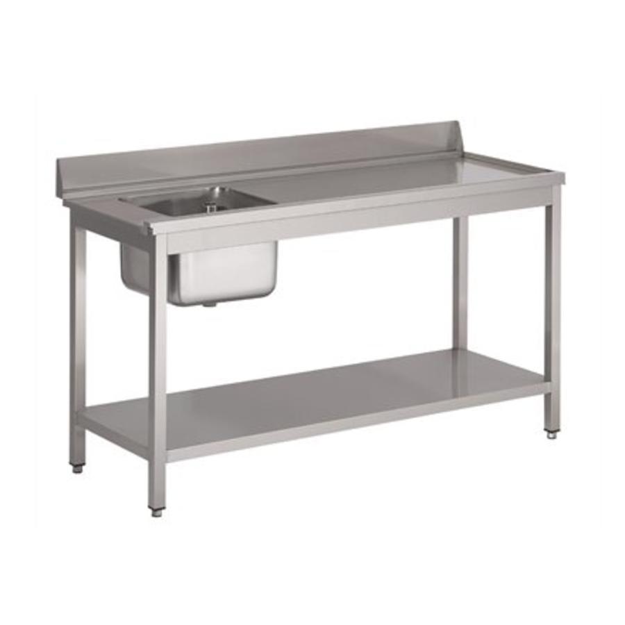 Stainless steel sink with splashback | 1 sink left | 2 sizes