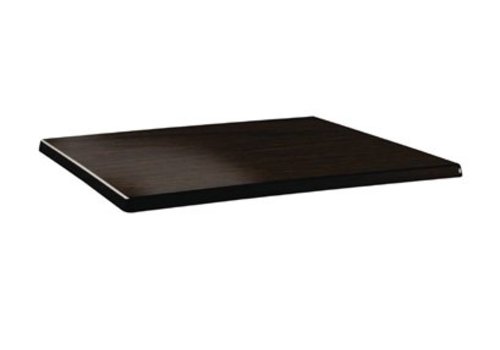  HorecaTraders Table top Rectangular | Wenge | 2 sizes 