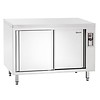 Bartscher Warming Cabinet With Sliding Door | stainless steel