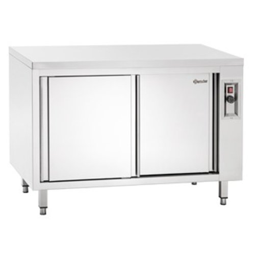  Bartscher Warming Cabinet With Sliding Door | stainless steel 