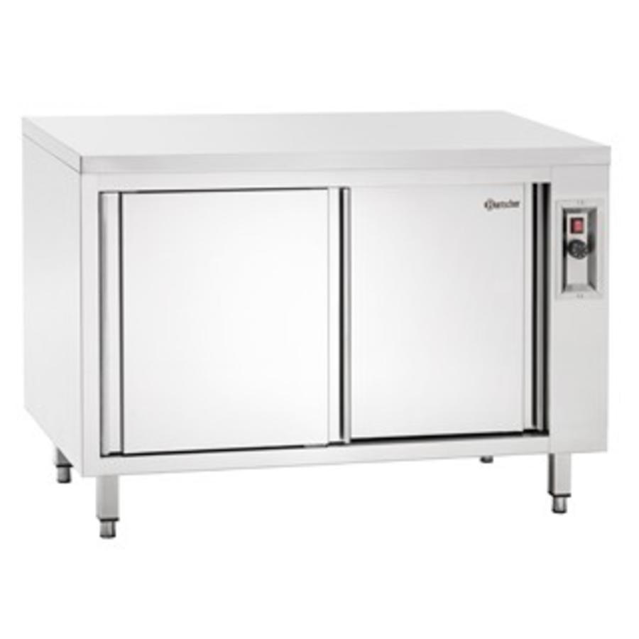Armoire chauffante avec porte coulissante | Acier inoxydable