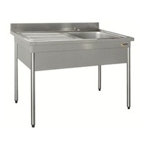 Sink of AISI 304L stainless steel with sink cover | 3 formats