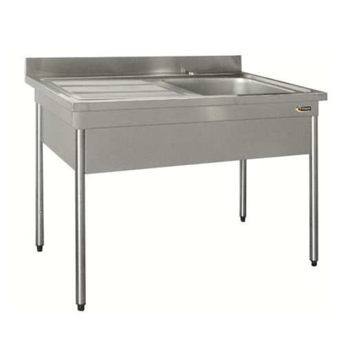  HorecaTraders AISI 304L stainless steel sink with sink cover | 3 sizes 