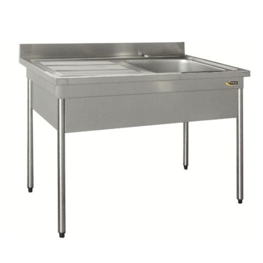 Sink of AISI 304L stainless steel with sink cover | 3 formats