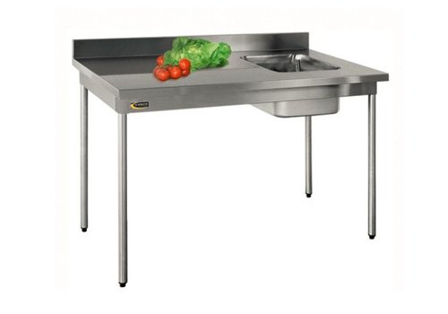  HorecaTraders Sink of AISI 304L stainless steel | Sink Right | 3 formats 