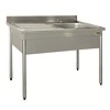 HorecaTraders Stainless Steel Sink | AISI 304L Stainless Steel | 2 formats