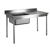 Sink without sink cover | 60 cm wide | 2 sizes