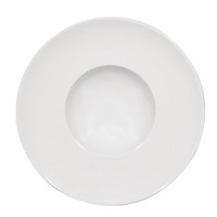 Assiette à pâtes en porcelaine blanche | disponible en 4 tailles