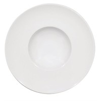 Assiette à pâtes en porcelaine blanche | disponible en 4 tailles