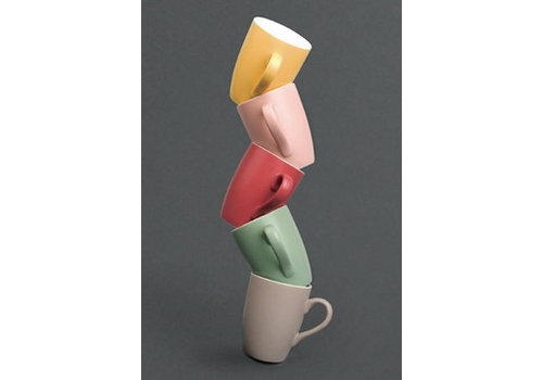  HorecaTraders Colored Mugs | 6 pieces 