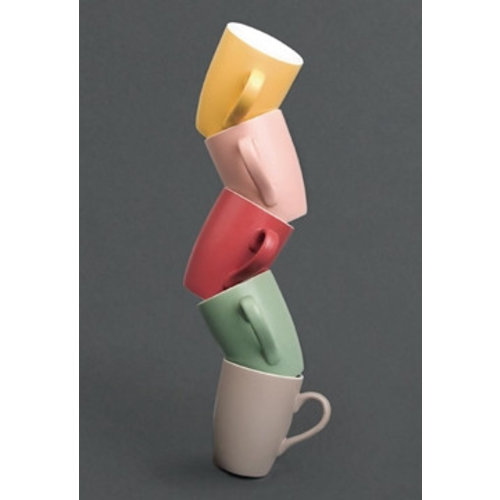  HorecaTraders Colored Mugs | 6 pieces 