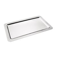 Plat de service rectangulaire en acier inoxydable GN 1/1