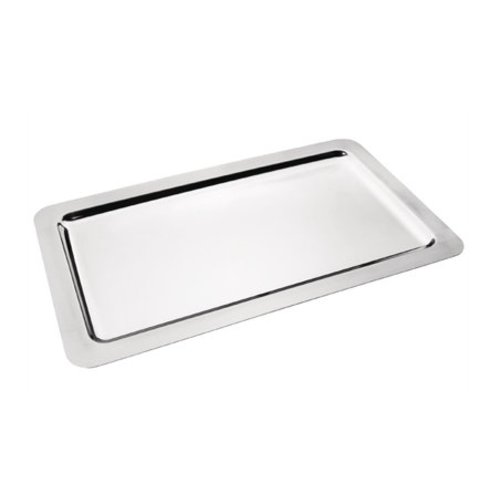  HorecaTraders Plat de service rectangulaire en acier inoxydable GN 1/1 