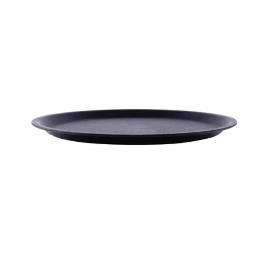 Round Non-Slip Tray Black | 2 Formats