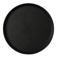 Round Non-Slip Tray Black | 2 Formats