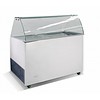 HorecaTraders Ice cream display case with 8 ice cream tubs | 118x72x123 cm