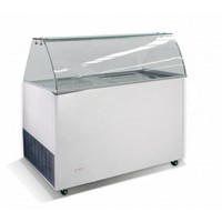 Ice cream display case with 8 ice cream tubs | 118x72x123 cm