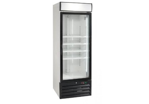  HorecaTraders Freezer with glass door | 444 litres 