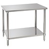 Bartscher Work table with shelf | 100x70x86-90(h) cm