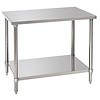 Work table with shelf | 100x70x86-90(h) cm